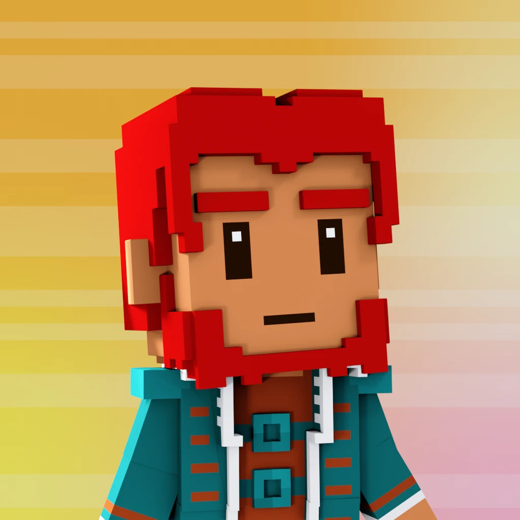 Pirate #1236 voxel render