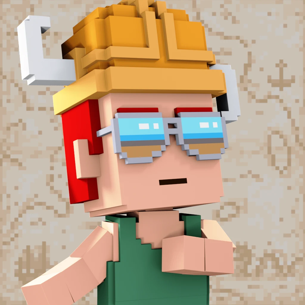 Pirate #1237 voxel render