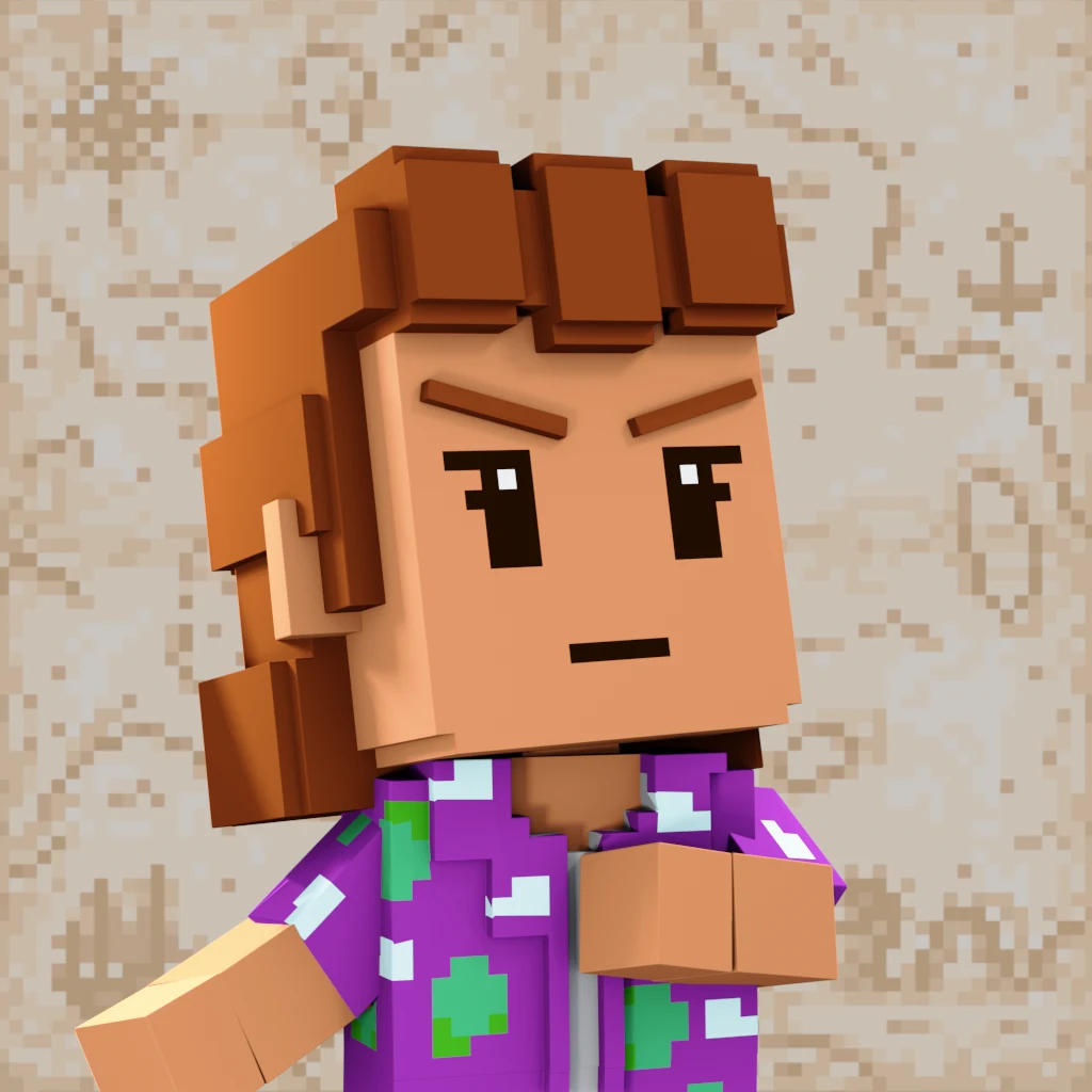 Pirate #1239 voxel render