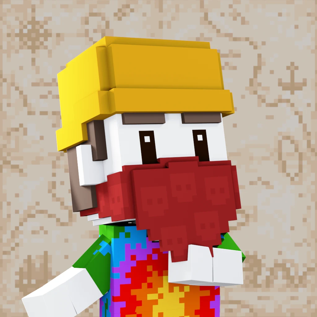 Pirate #1241 voxel render
