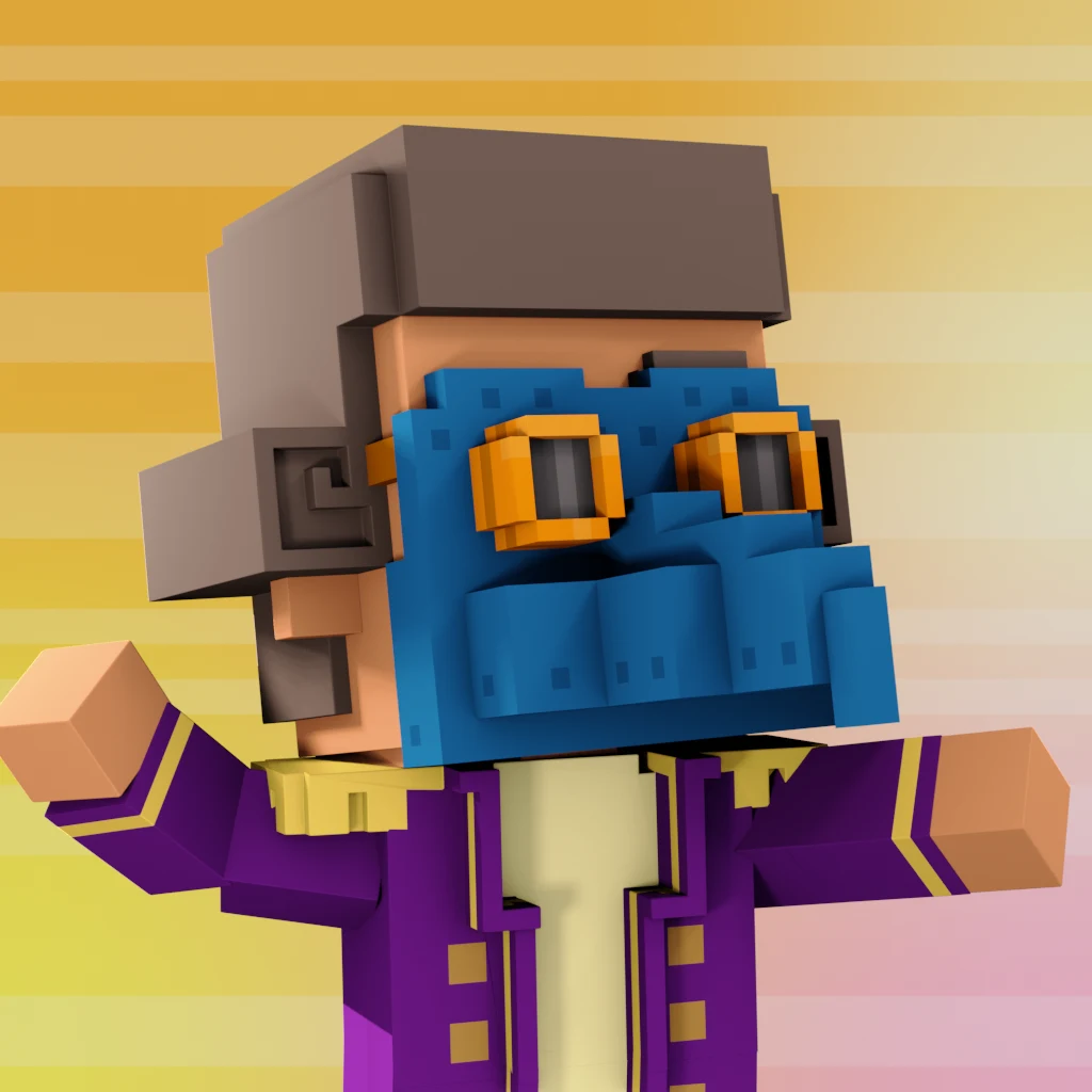 Pirate #1243 voxel render