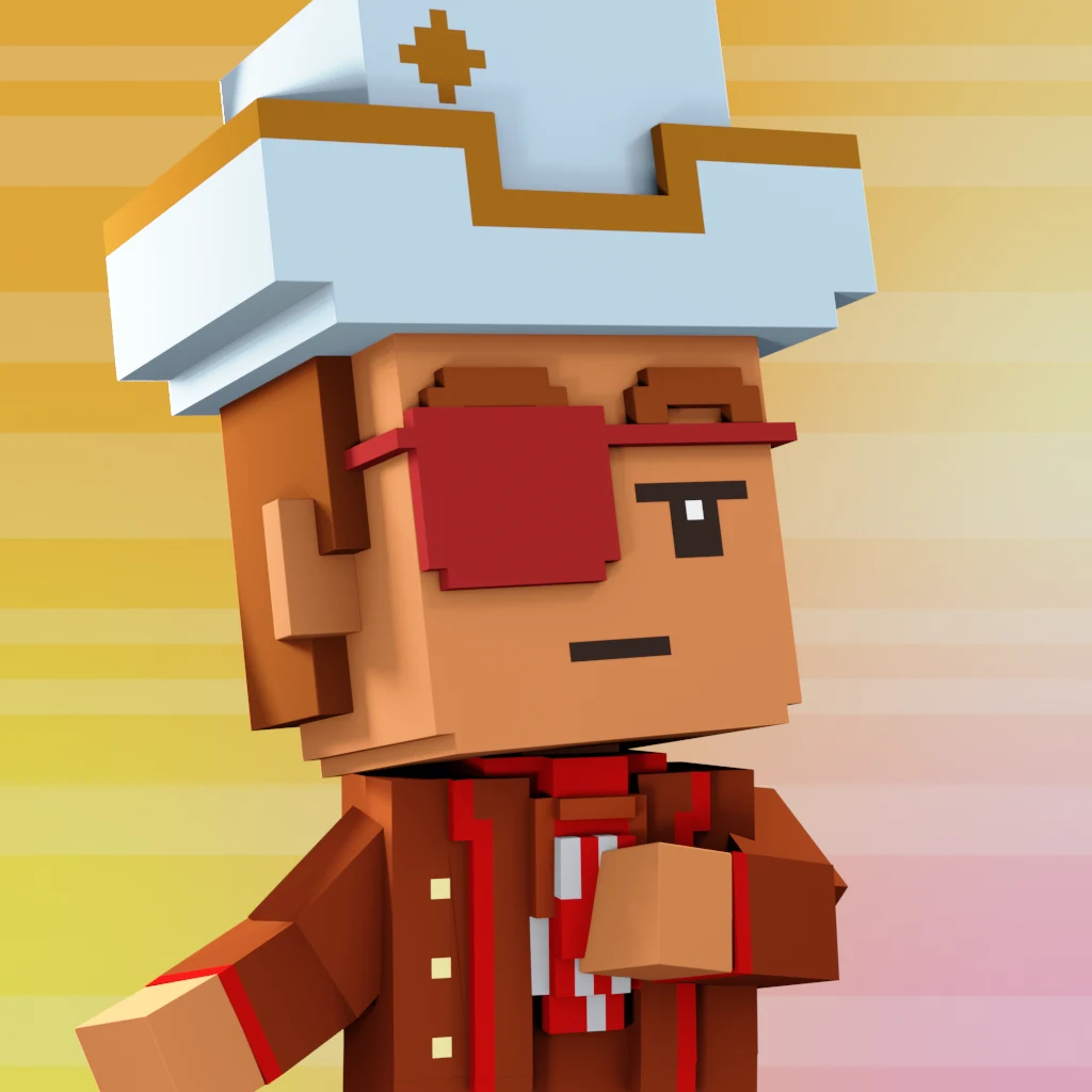Pirate #1252 voxel render