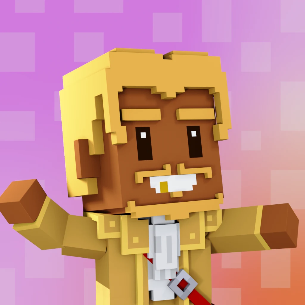 Pirate #1254 voxel render