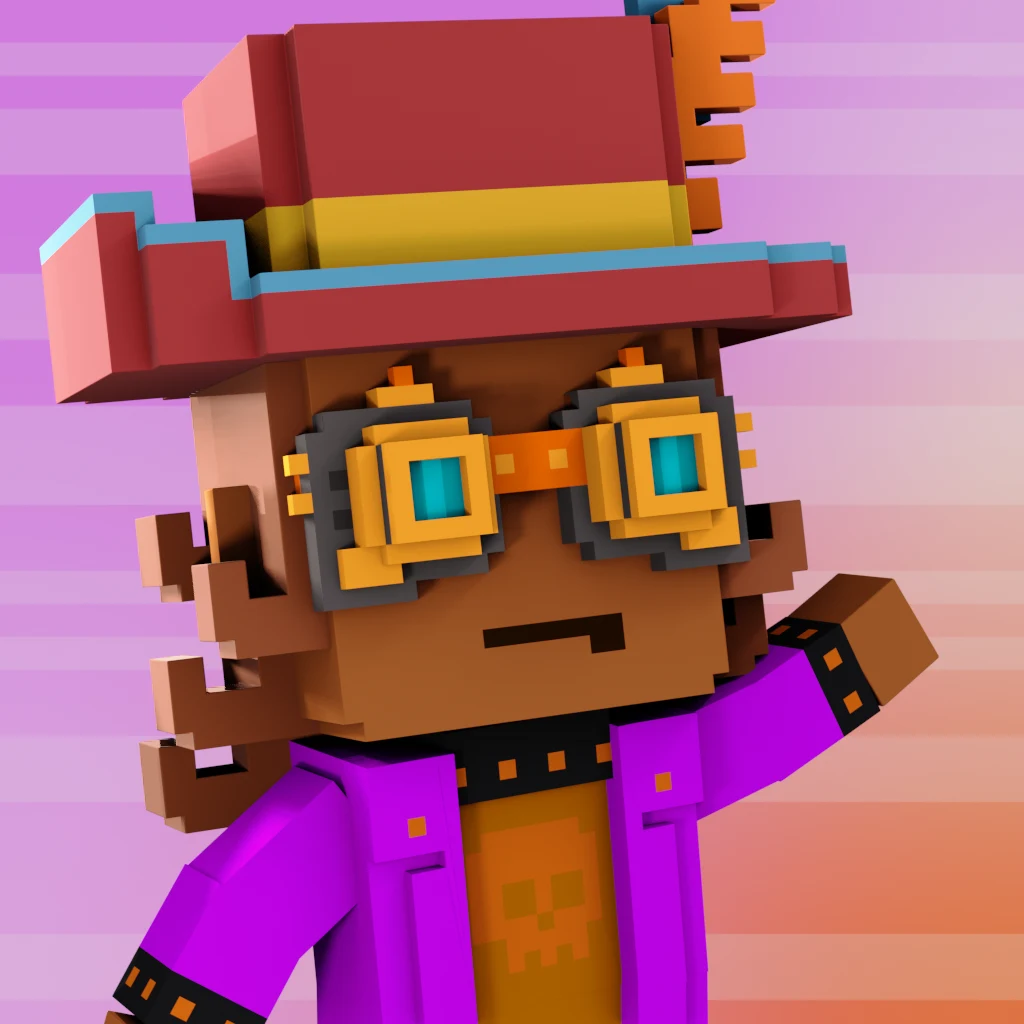 Pirate #1262 voxel render