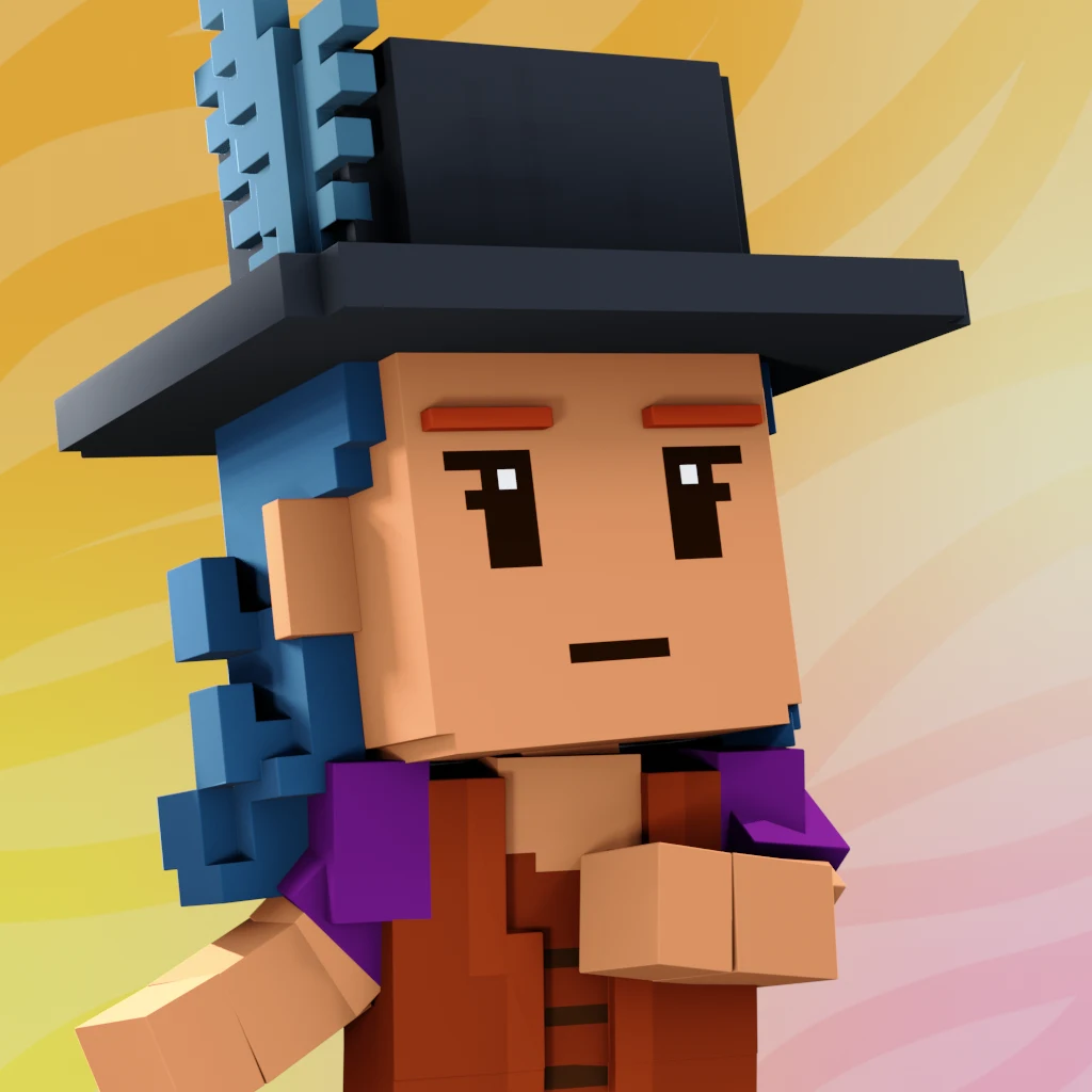 Pirate #1265 voxel render