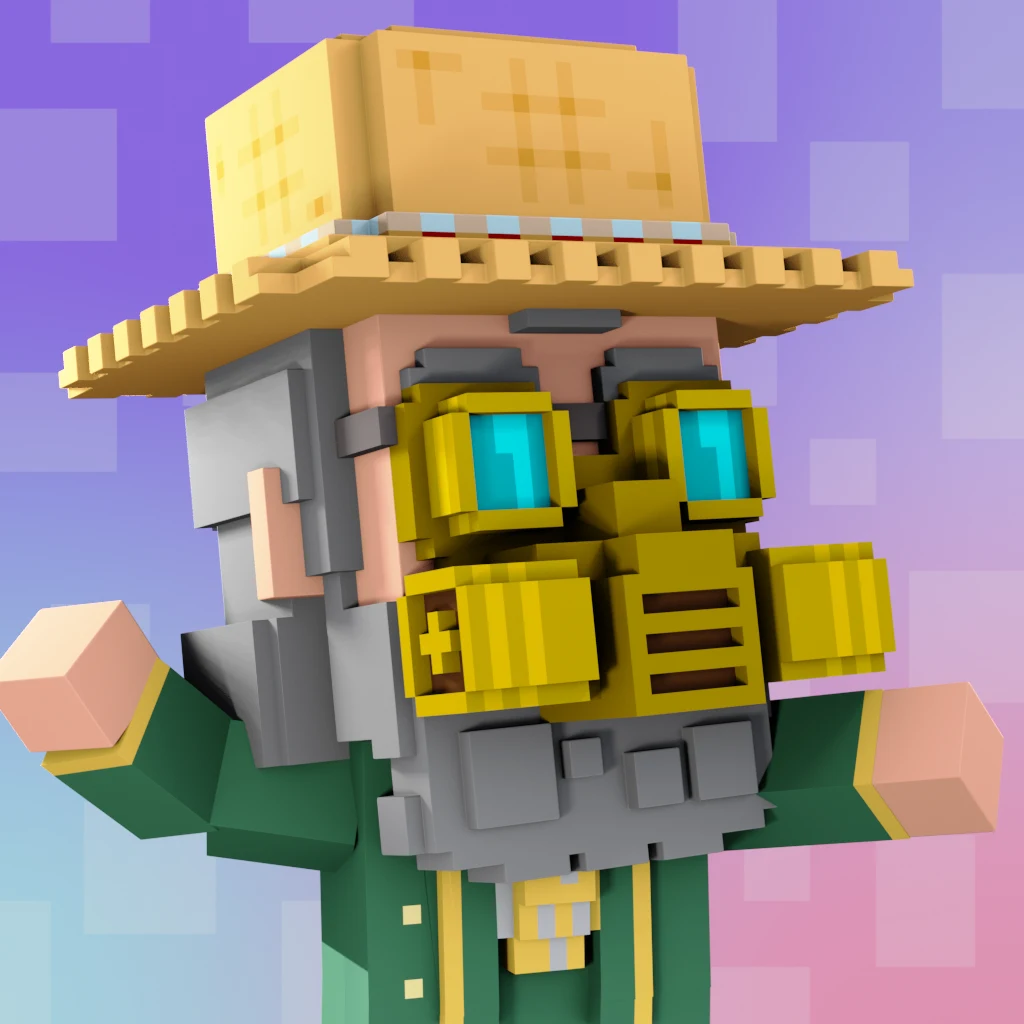 Pirate #1268 voxel render