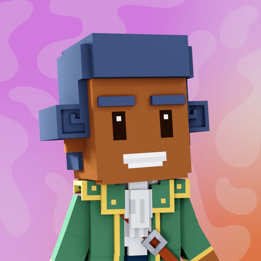 Pirate #1270 voxel render