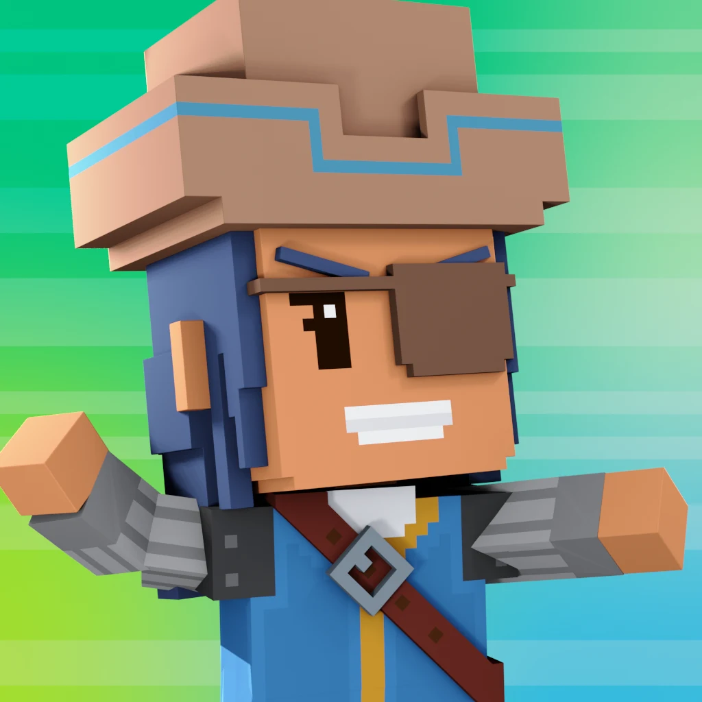Pirate #1271 voxel render