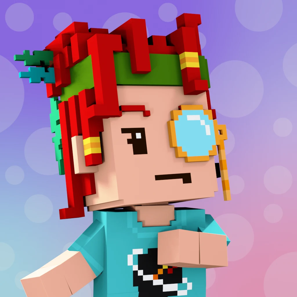 Pirate #1276 voxel render