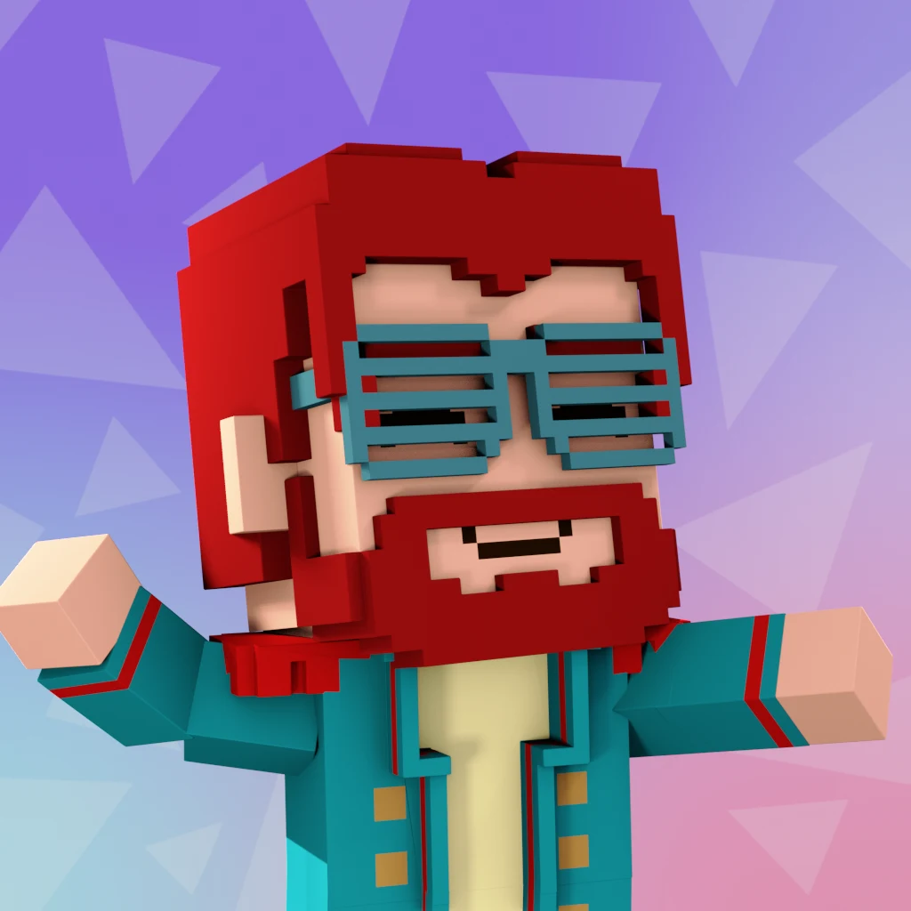 Pirate #1277 voxel render