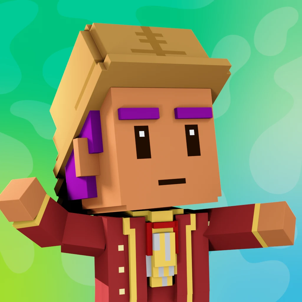Pirate #1279 voxel render