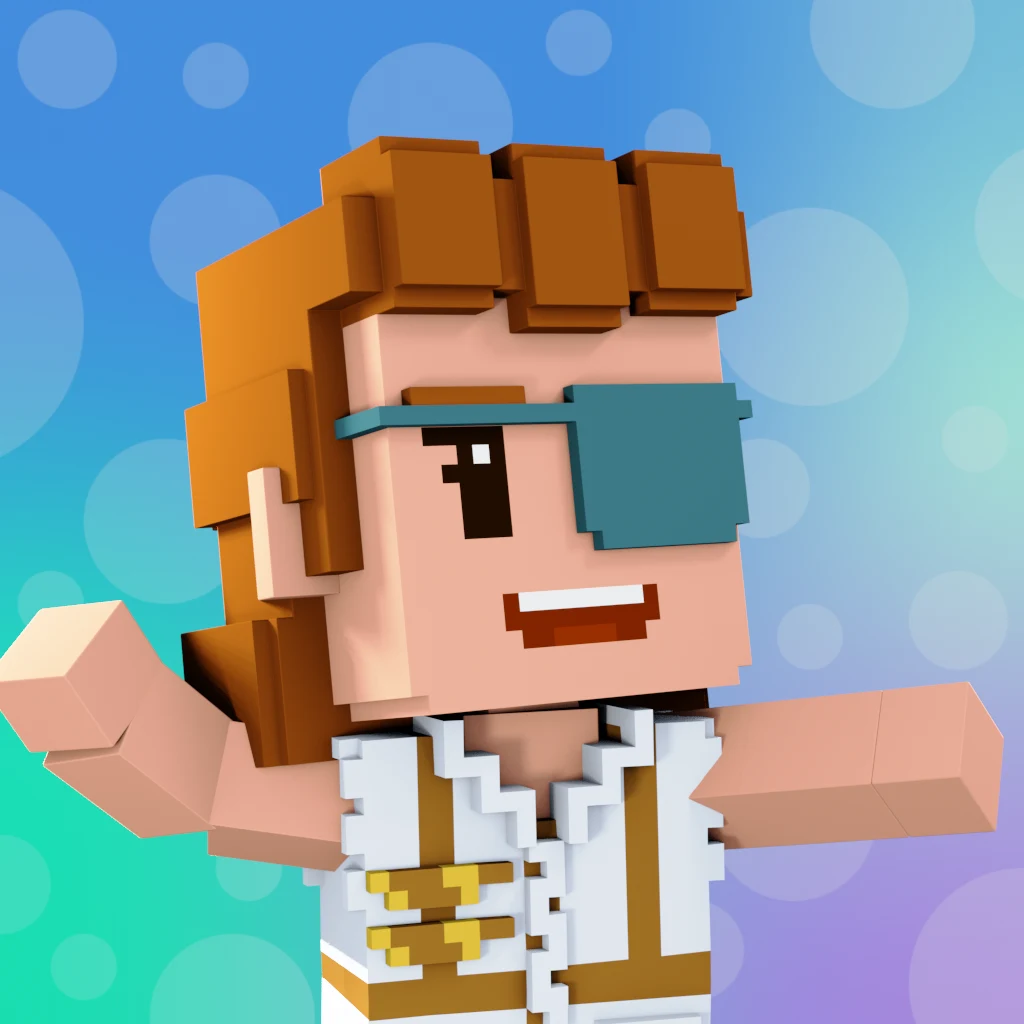 Pirate #1282 voxel render