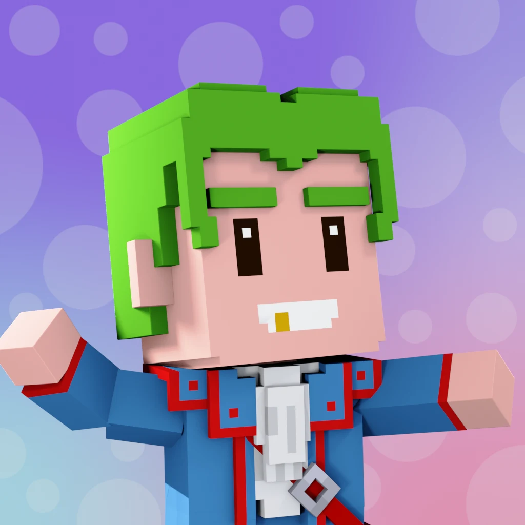 Pirate #1283 voxel render