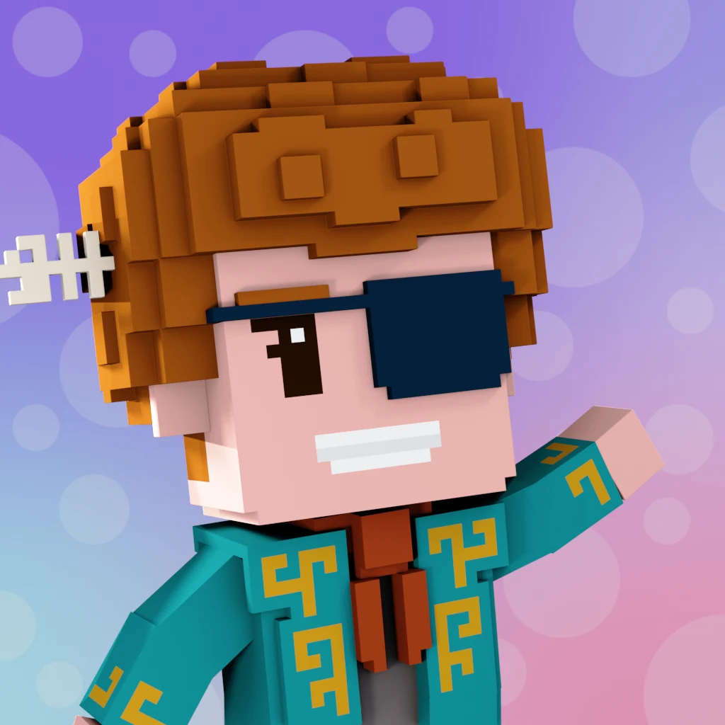 Pirate #1284 voxel render