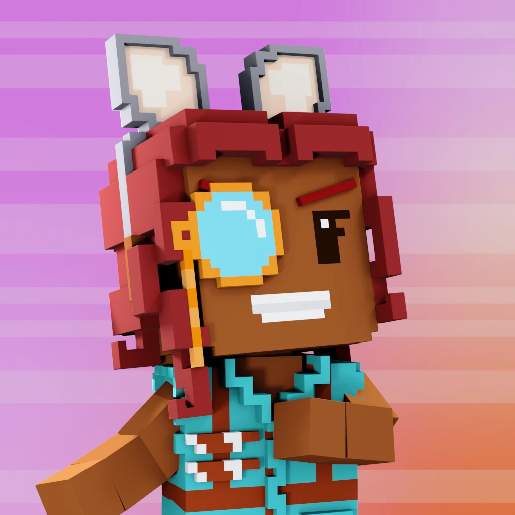 Pirate #1285 voxel render