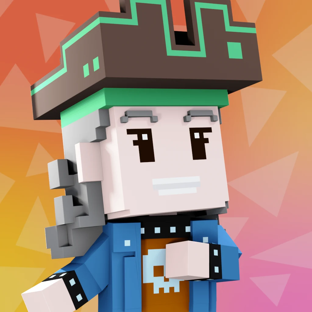 Pirate #1288 voxel render