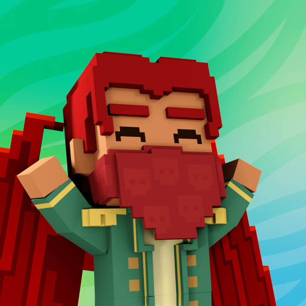 Pirate #1289 voxel render