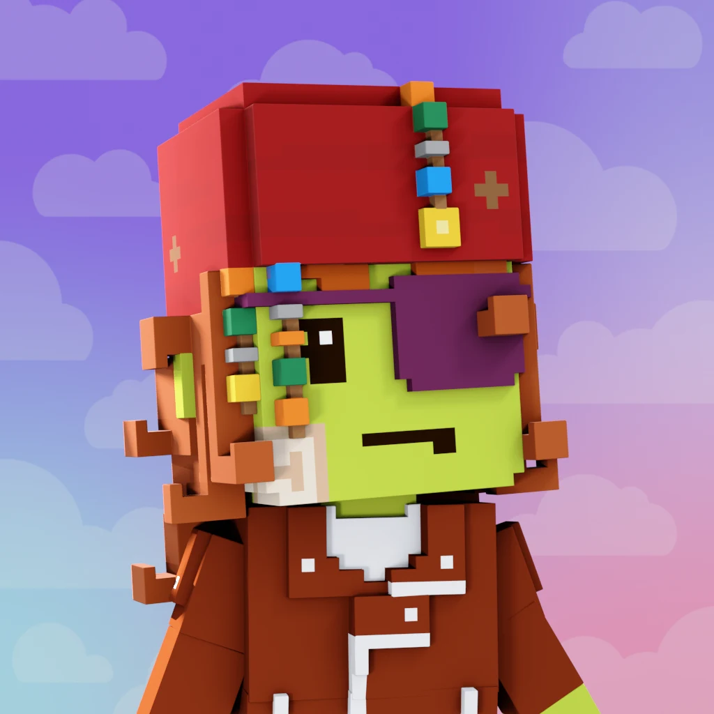 Pirate #1290 voxel render
