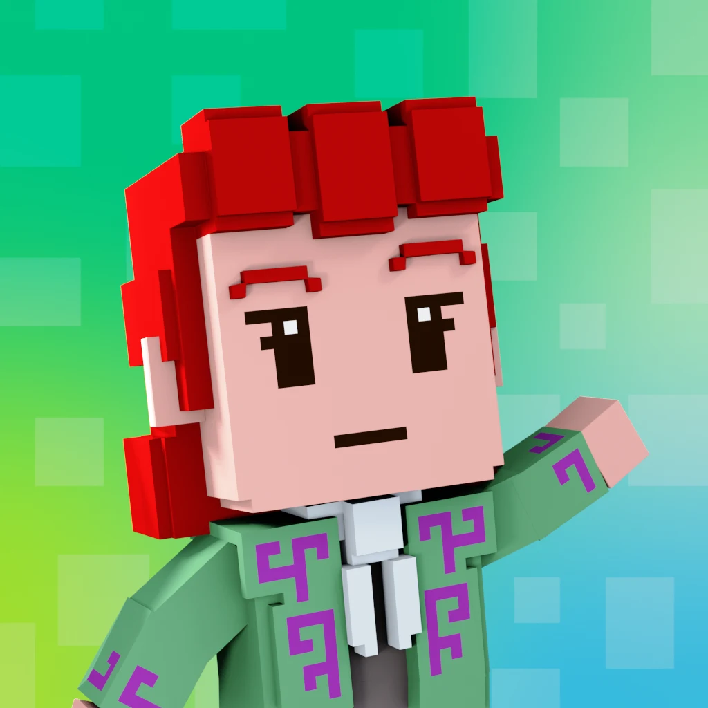 Pirate #1294 voxel render