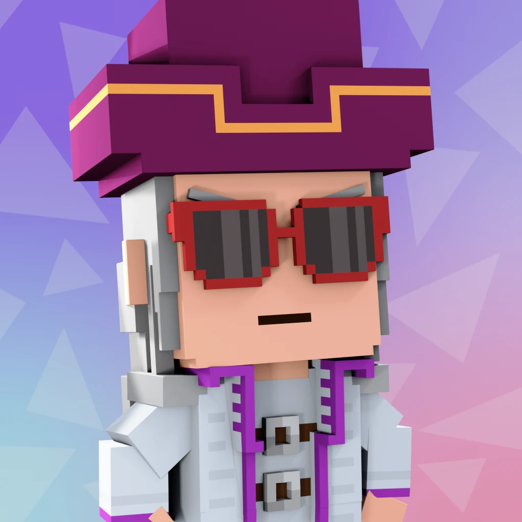 Pirate #1296 voxel render