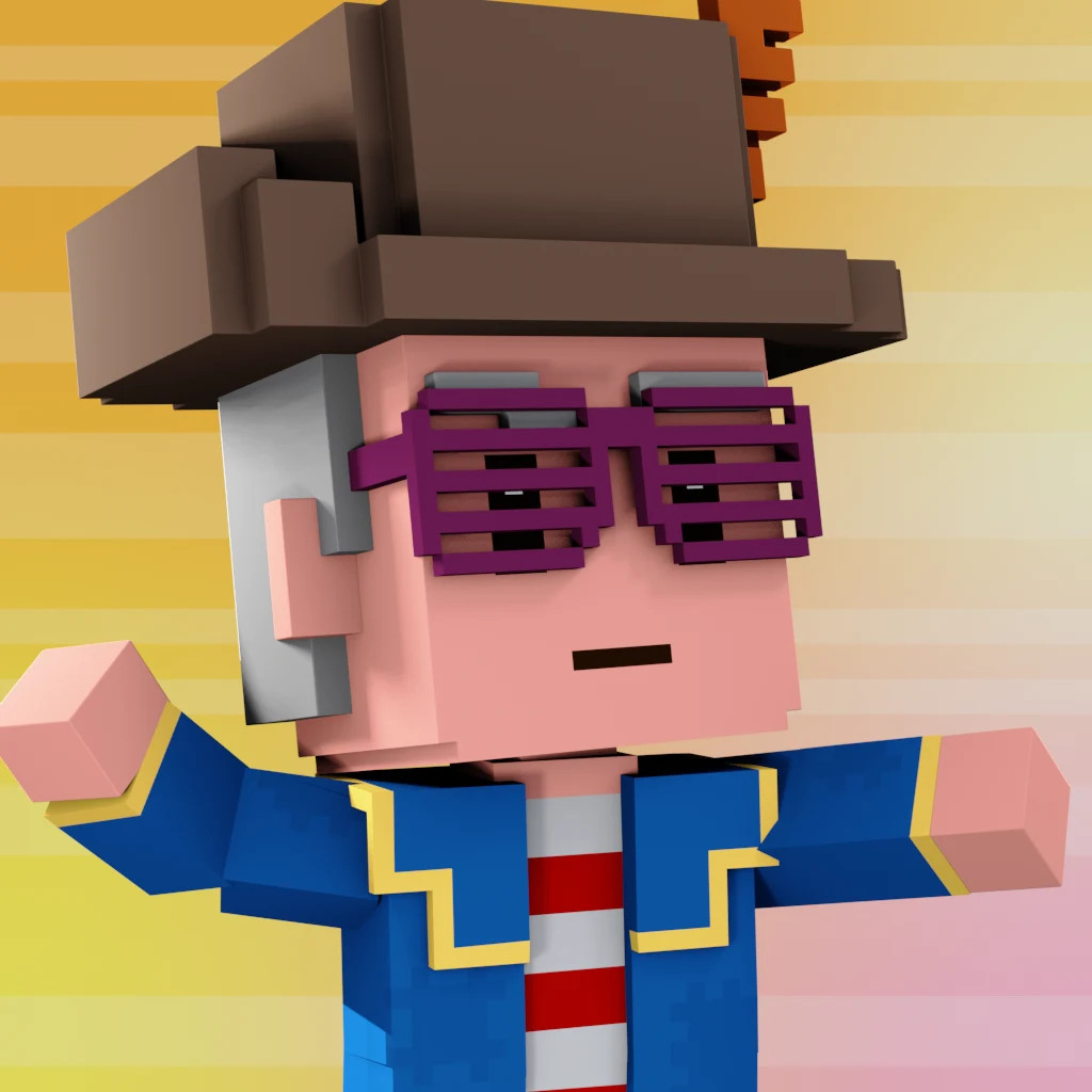 Pirate #1297 voxel render