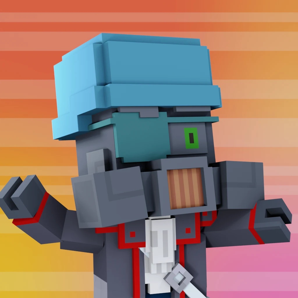 Pirate #1298 voxel render