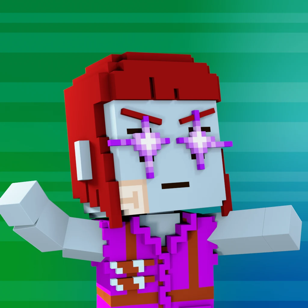 Pirate #1300 voxel render