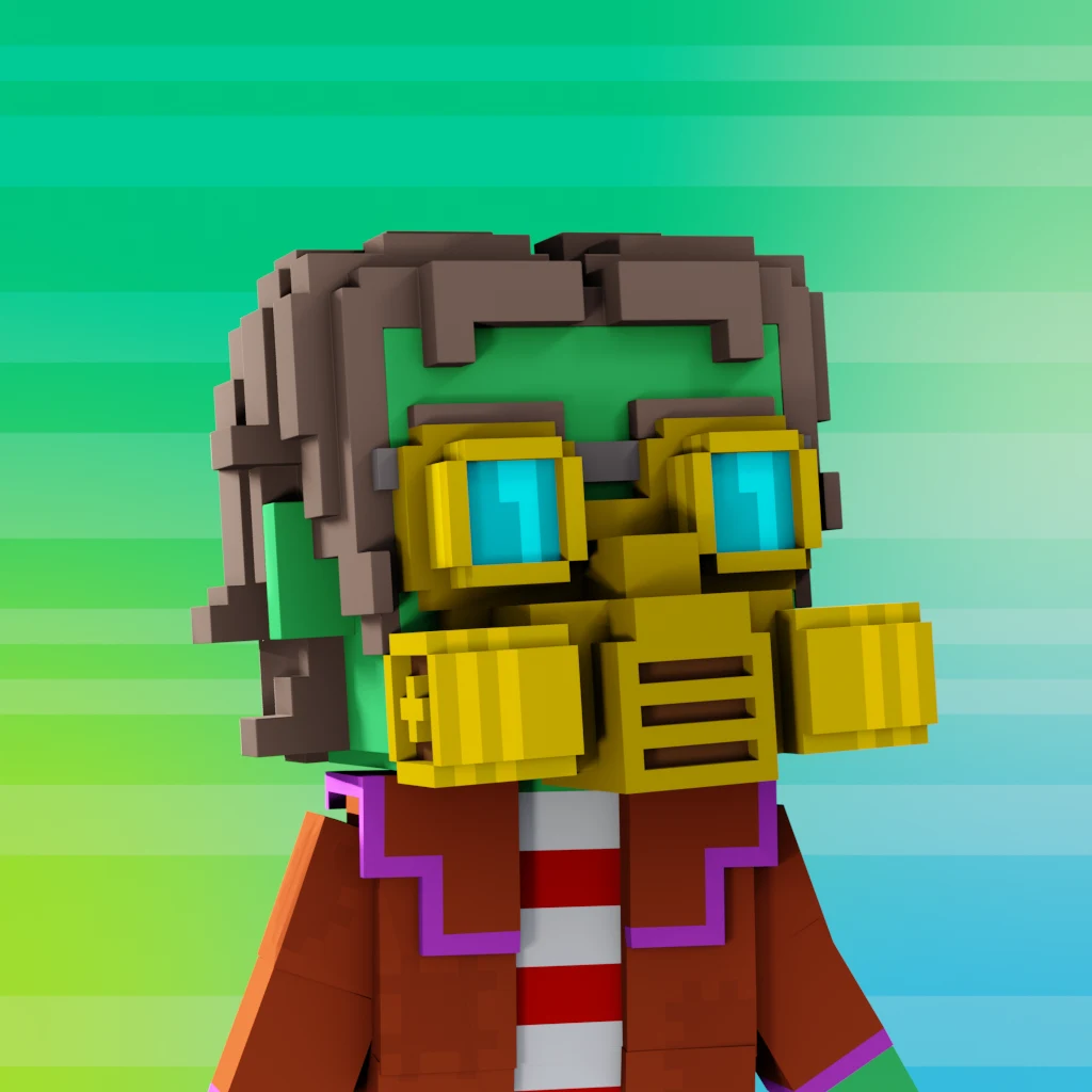 Pirate #1304 voxel render