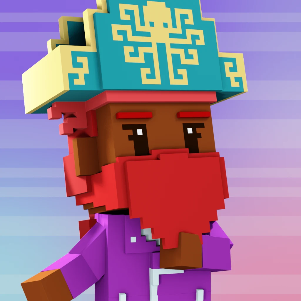 Pirate #1305 voxel render