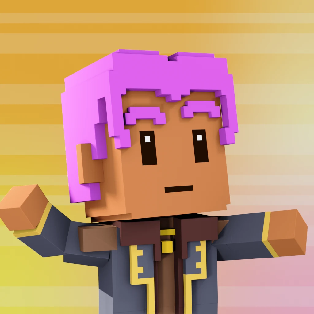 Pirate #1307 voxel render
