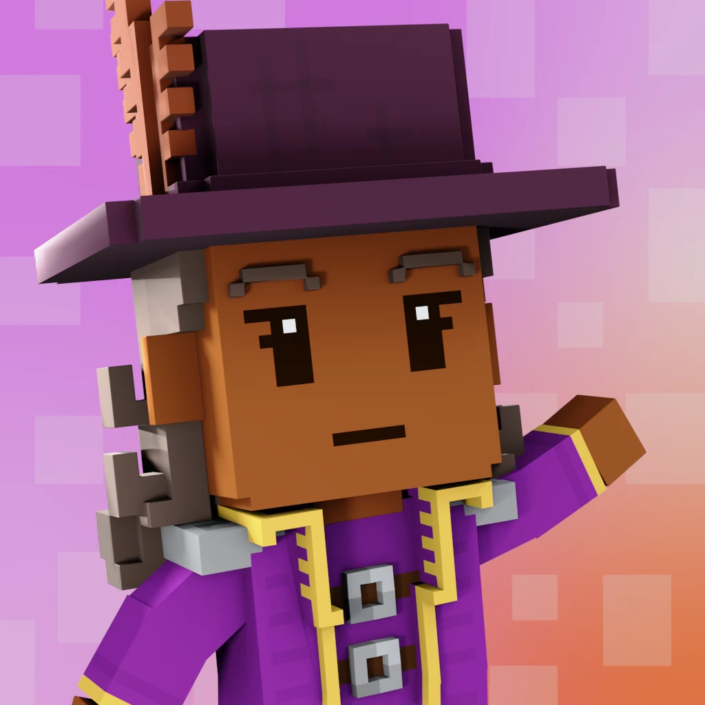 Pirate #1308 voxel render