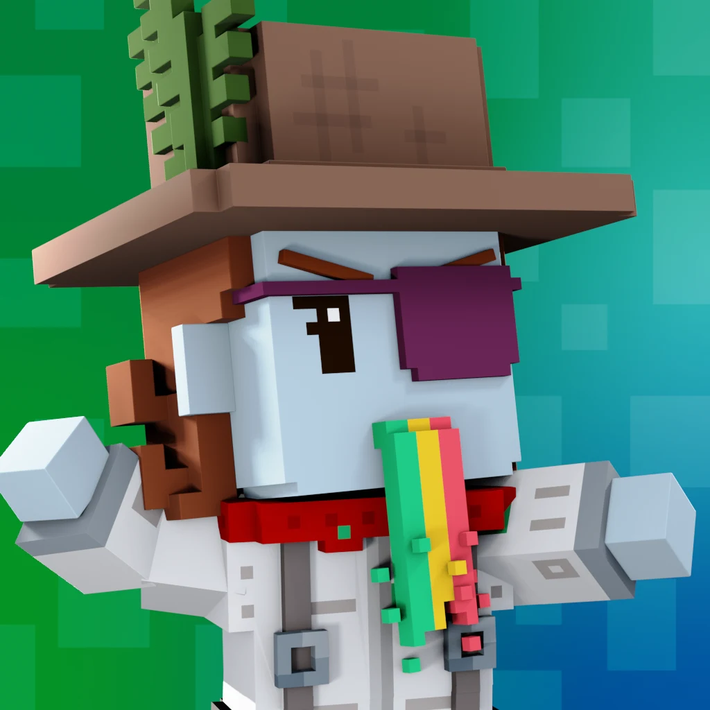 Pirate #1311 voxel render