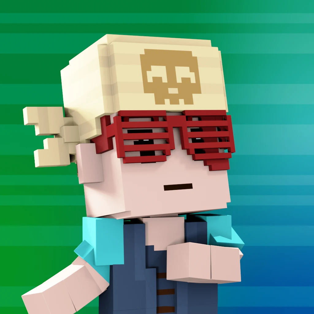 Pirate #1314 voxel render