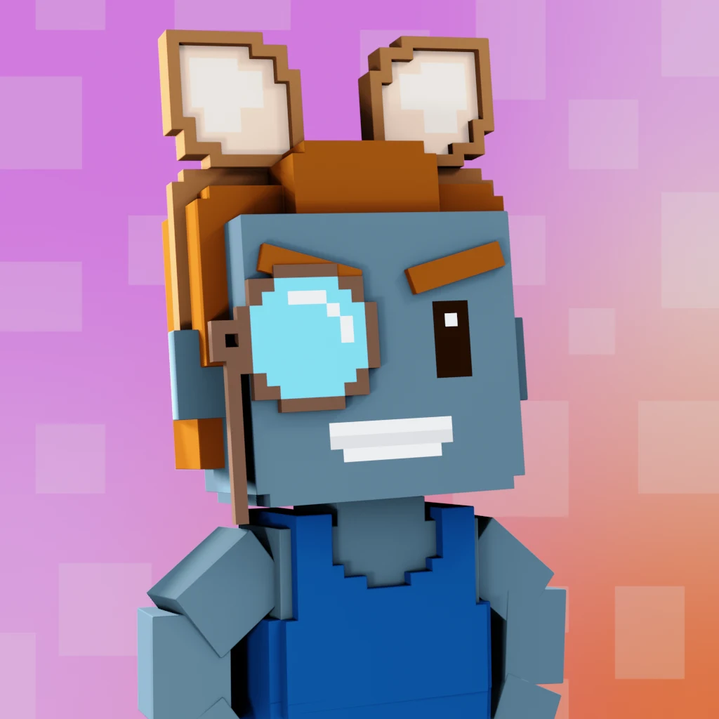 Pirate #1315 voxel render
