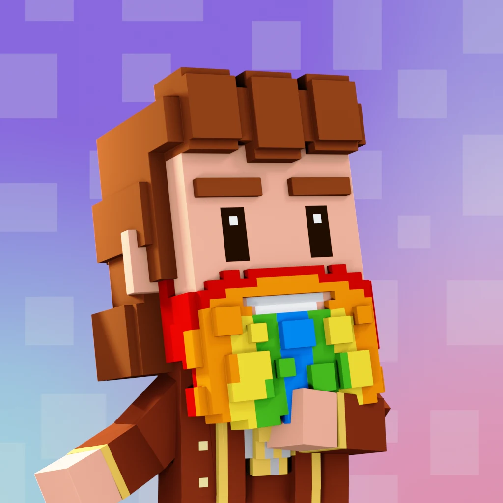 Pirate #1321 voxel render