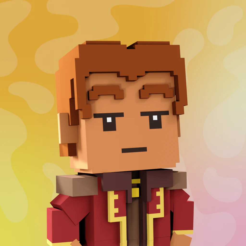Pirate #1327 voxel render