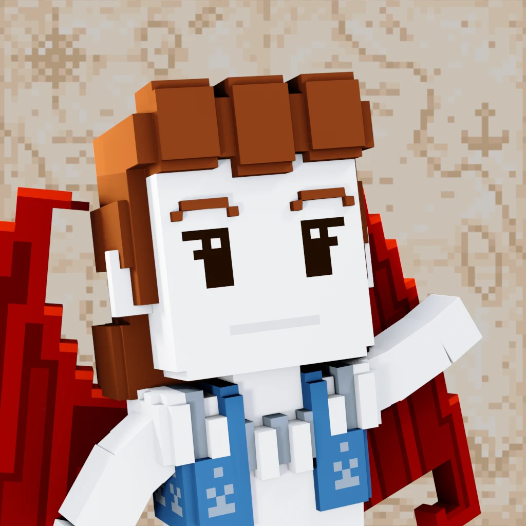 Pirate #1328 voxel render