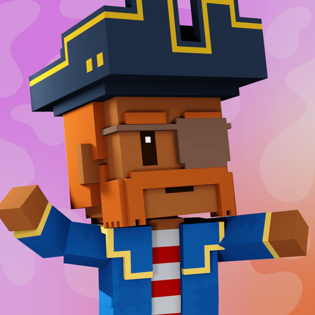 Pirate #1329 voxel render
