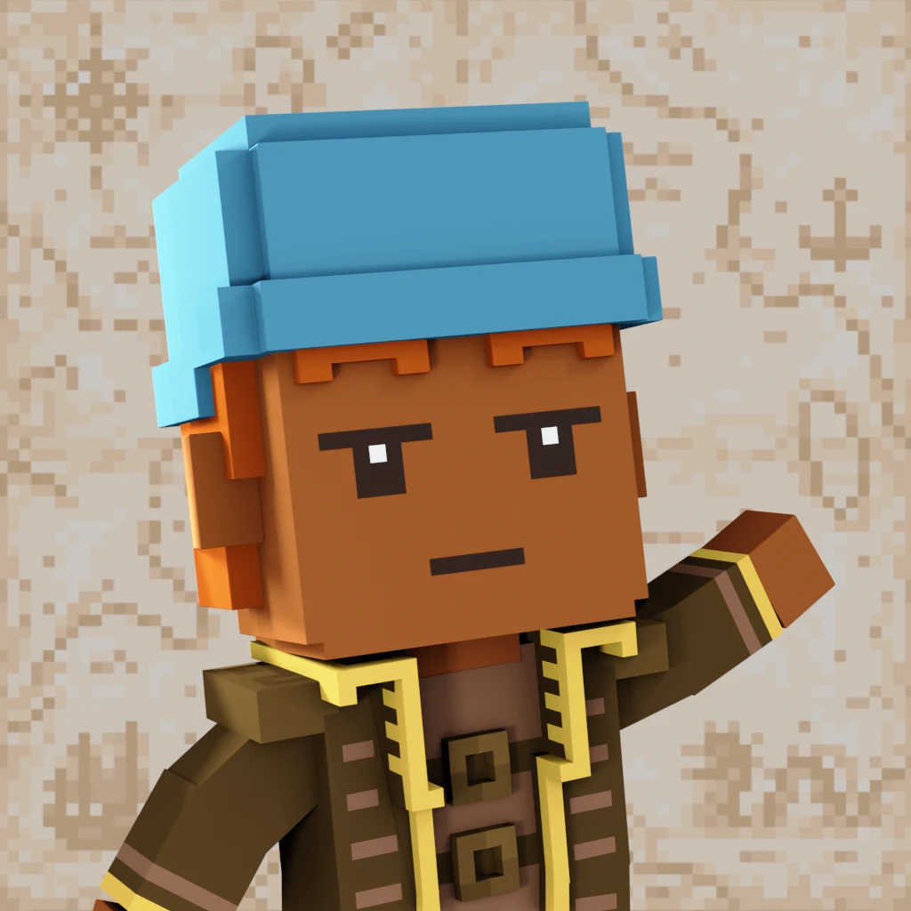 Pirate #1330 voxel render