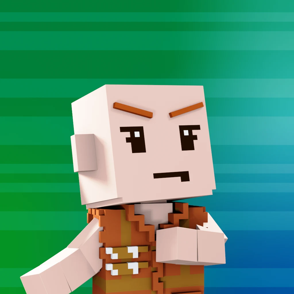 Pirate #1333 voxel render