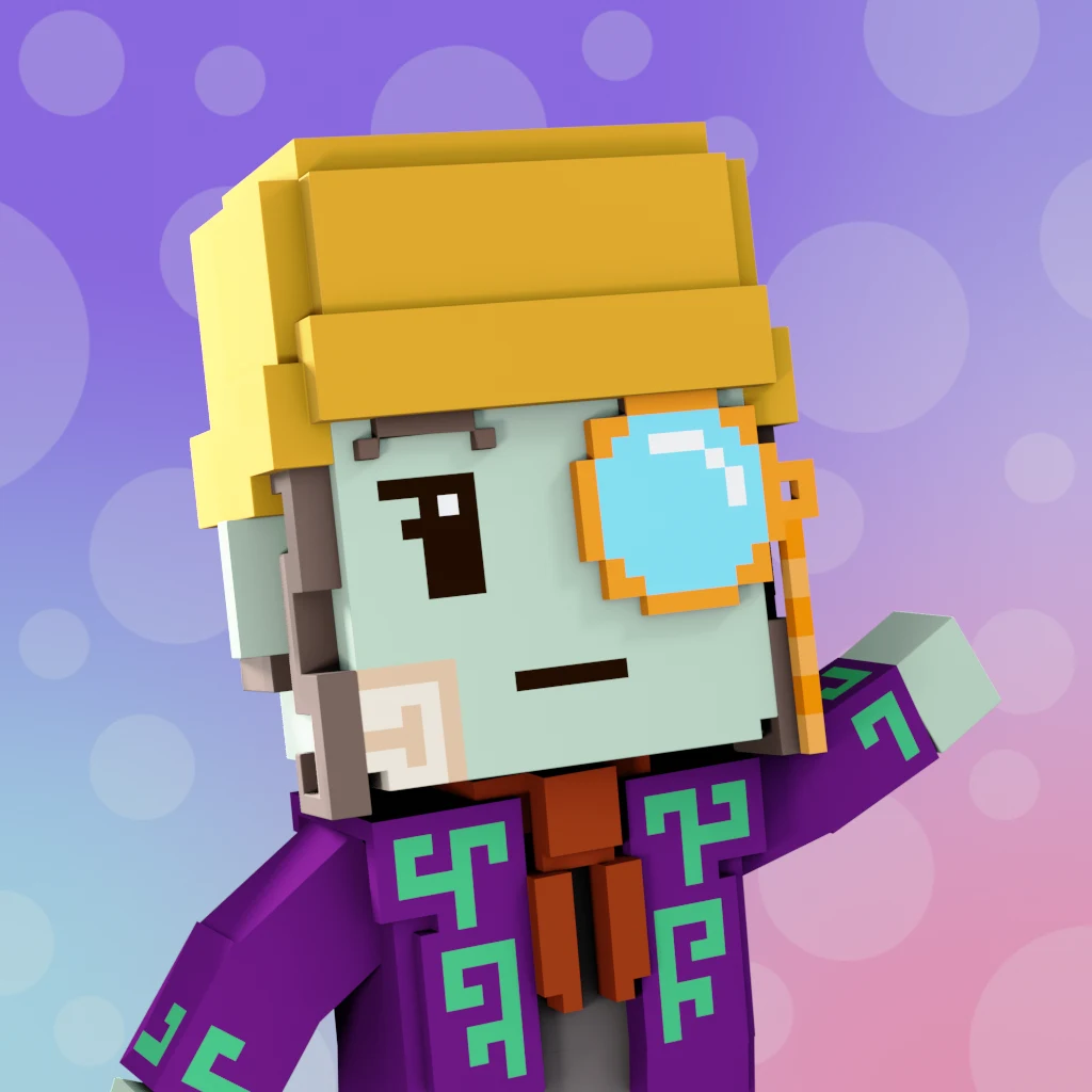 Pirate #1334 voxel render