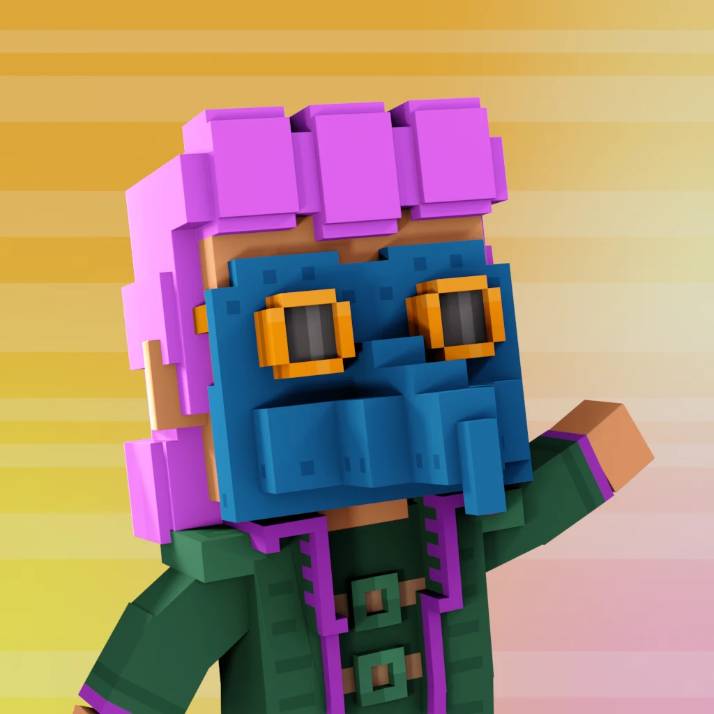 Pirate #1336 voxel render