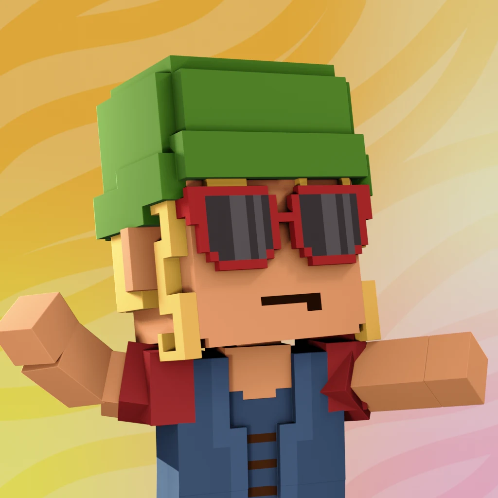 Pirate #1338 voxel render