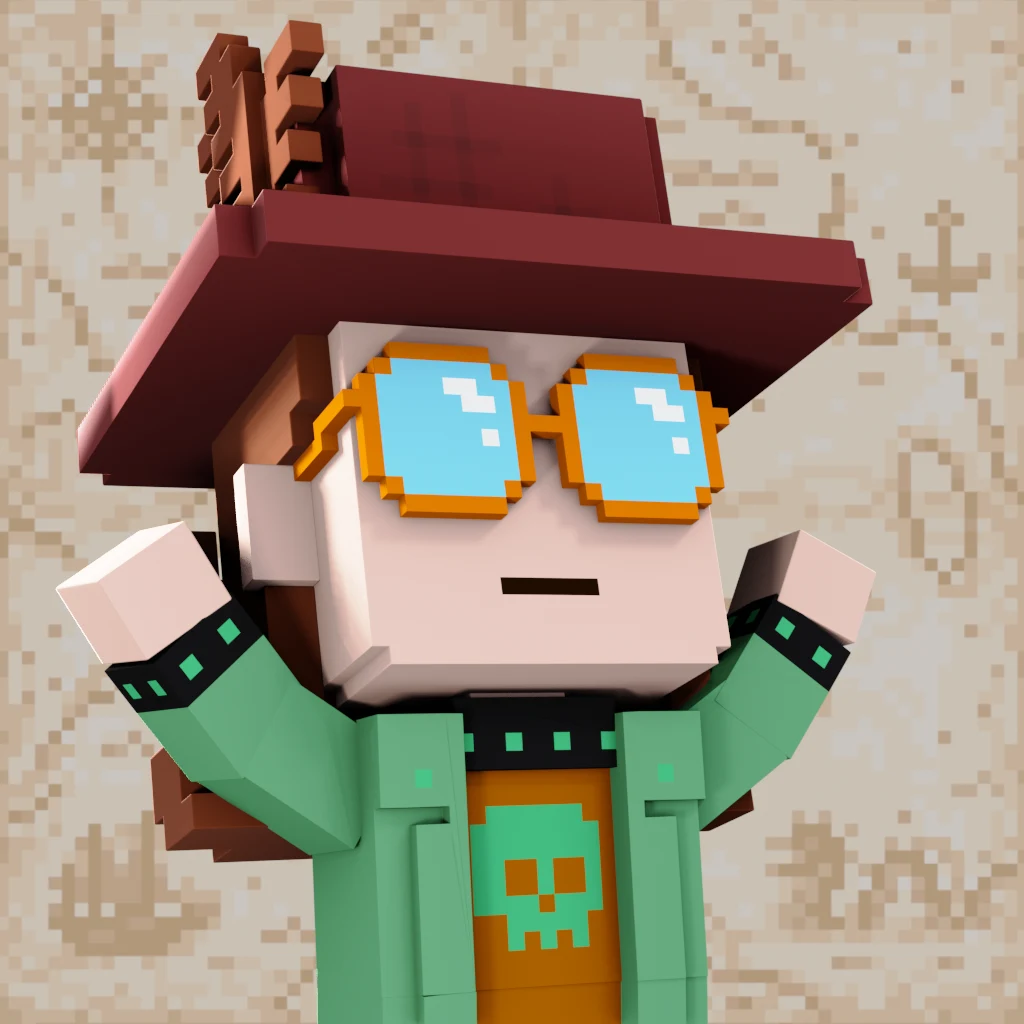 Pirate #134 voxel render