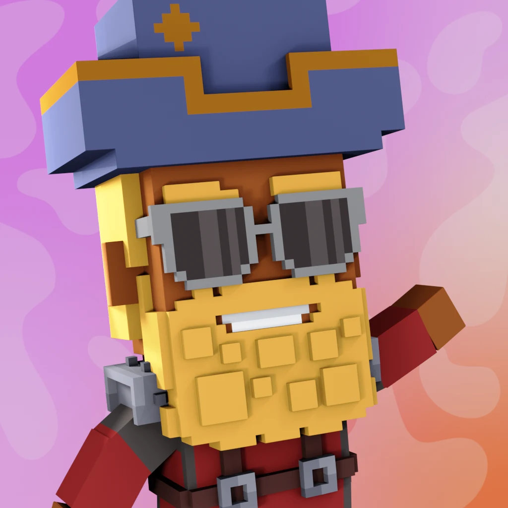Pirate #1347 voxel render