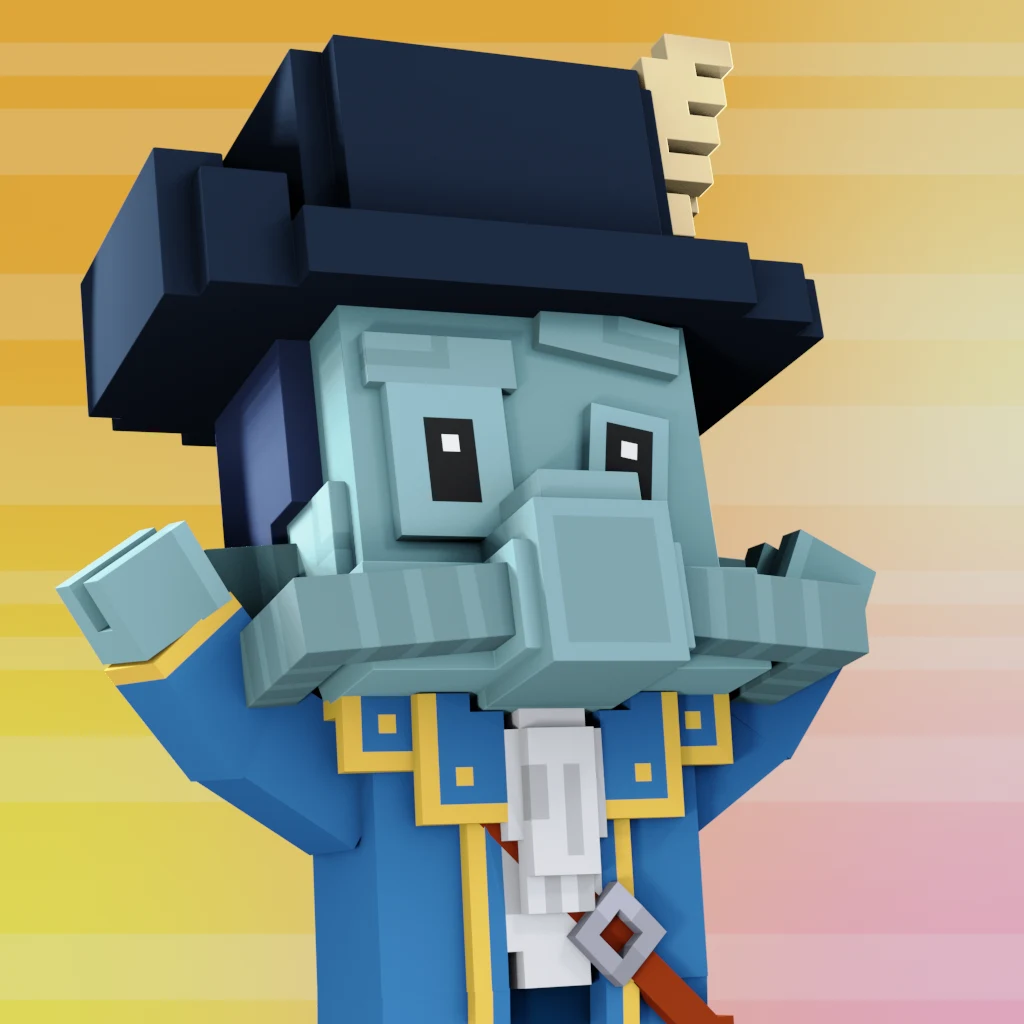 Pirate #1349 voxel render