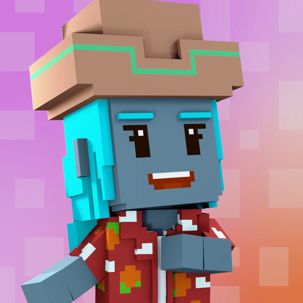Pirate #135 voxel render