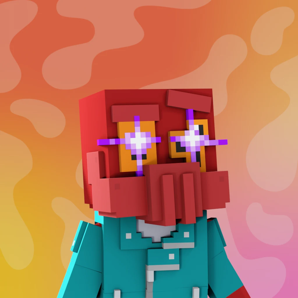 Pirate #1350 voxel render