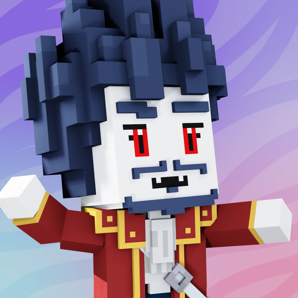 Pirate #1352 voxel render