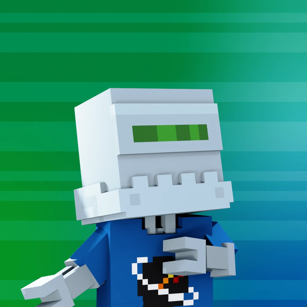 Pirate #1353 voxel render